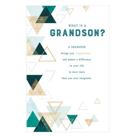 Grandson Geometric Shapes Birthday Card £2.65